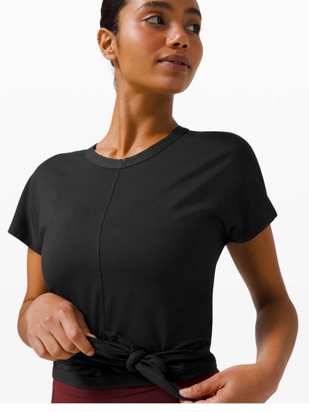 Lululemon Its A Tie Tee black, size